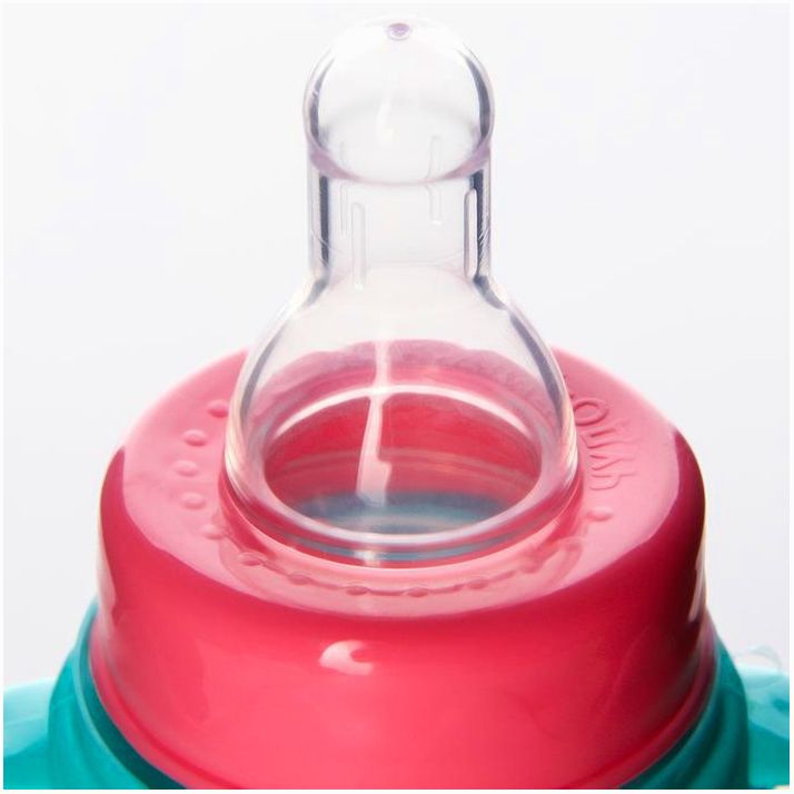 Картинка Бутылочка для кормления «Единорог», классическое горло, 250 мл., от 3 мес., цилиндр, с ручками (№7623815) от магазина Мир детей Товары для Новорожденных