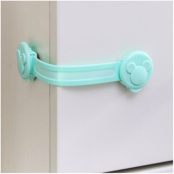 № 2945888 Блокиратор двери гибкий, набор 2 шт., цвет бирюзовый