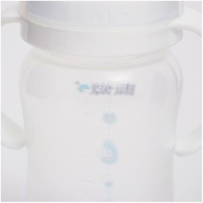 Картинка Бутылочка, широкое горло, ULTRA MED +, с ручками, 270 мл., +0 мес., медленный поток (№5073680) от магазина Мир детей Товары для Новорожденных