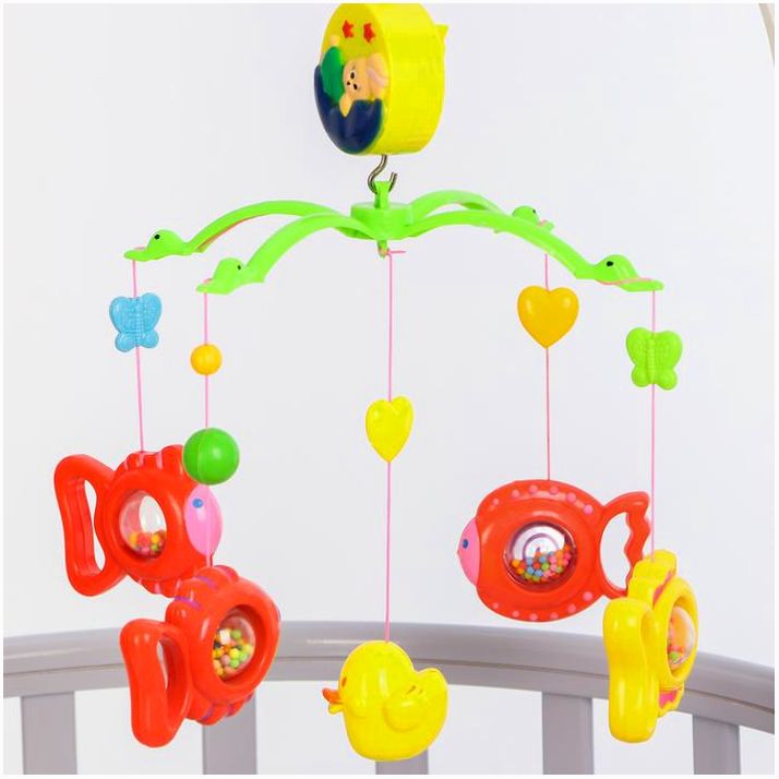 № 6969492 Мобиль музыкальный, заводной «Рыбки»