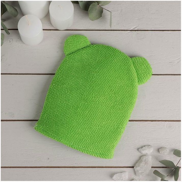 Картинка Мочалка-варежка детская для купания Доляна «Слоник», цвет МИКС (№2812985) от магазина Мир детей Товары для Новорожденных