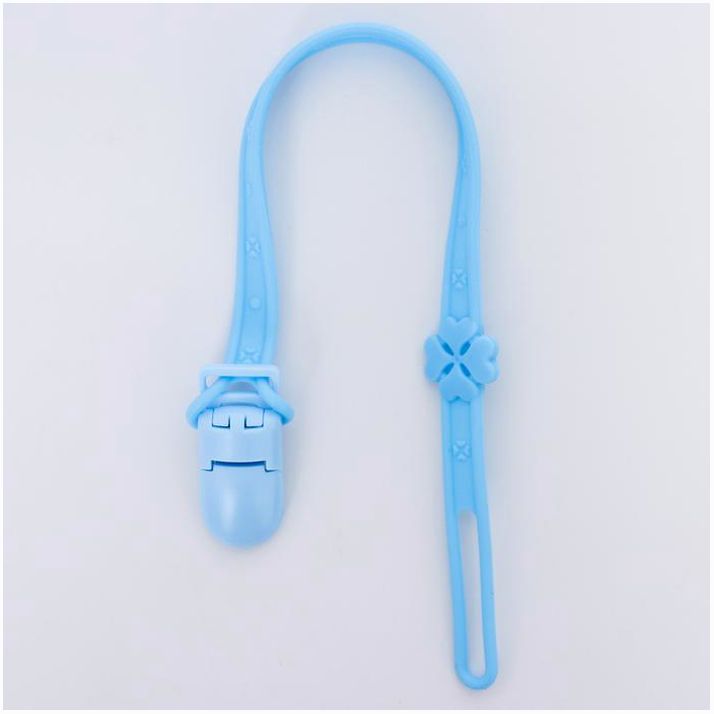 Держатель для соски - пустышки, силиконовый, цвет бирюзовый/голубой артикул анонс 4770940