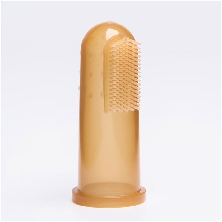 Детская зубная щетка, прорезыватель - массажер, силиконовая, на палец от 3 мес. артикул анонс 4623708