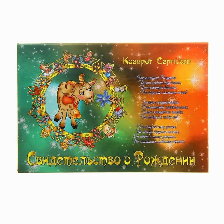 Папка для свидетельства о рождении 