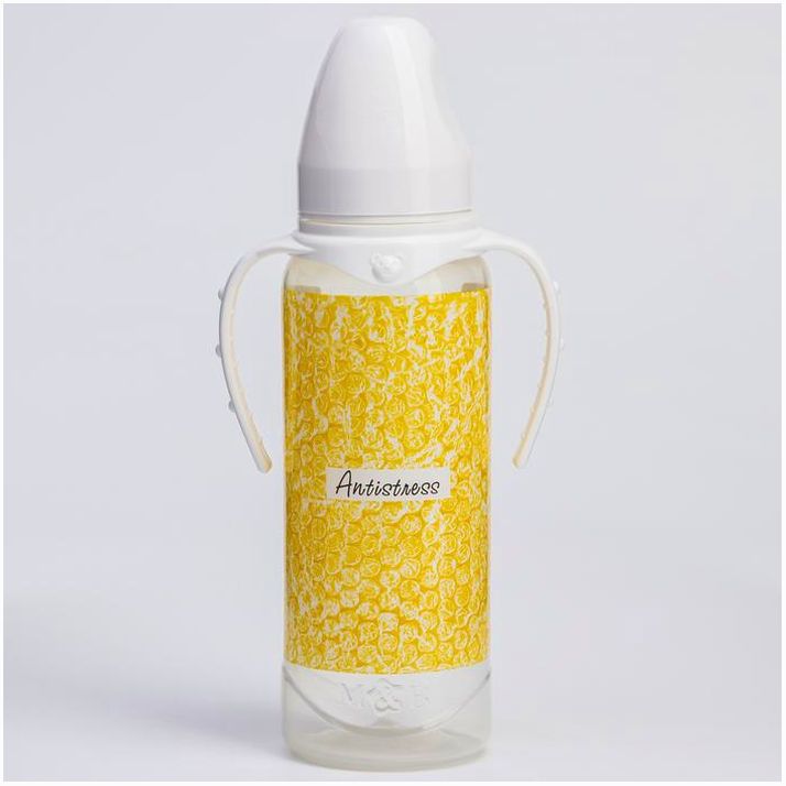 № 5399874 Бутылочка для кормления «Antistress», классическое горло, 250 мл., от 0 мес., цилиндр