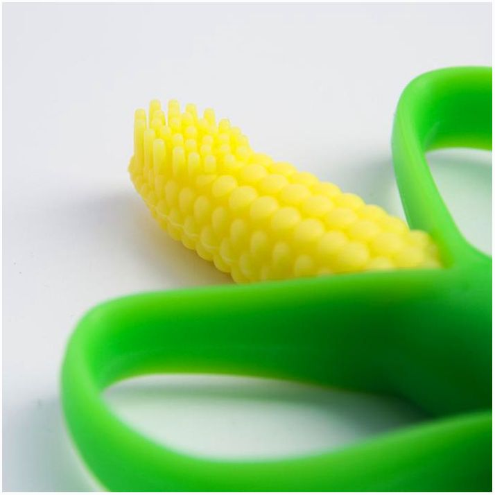 Картинка Прорезыватель - массажер «Кукуруза», силиконовый, Крошка Я (№3780378) от магазина Мир детей Товары для Новорожденных