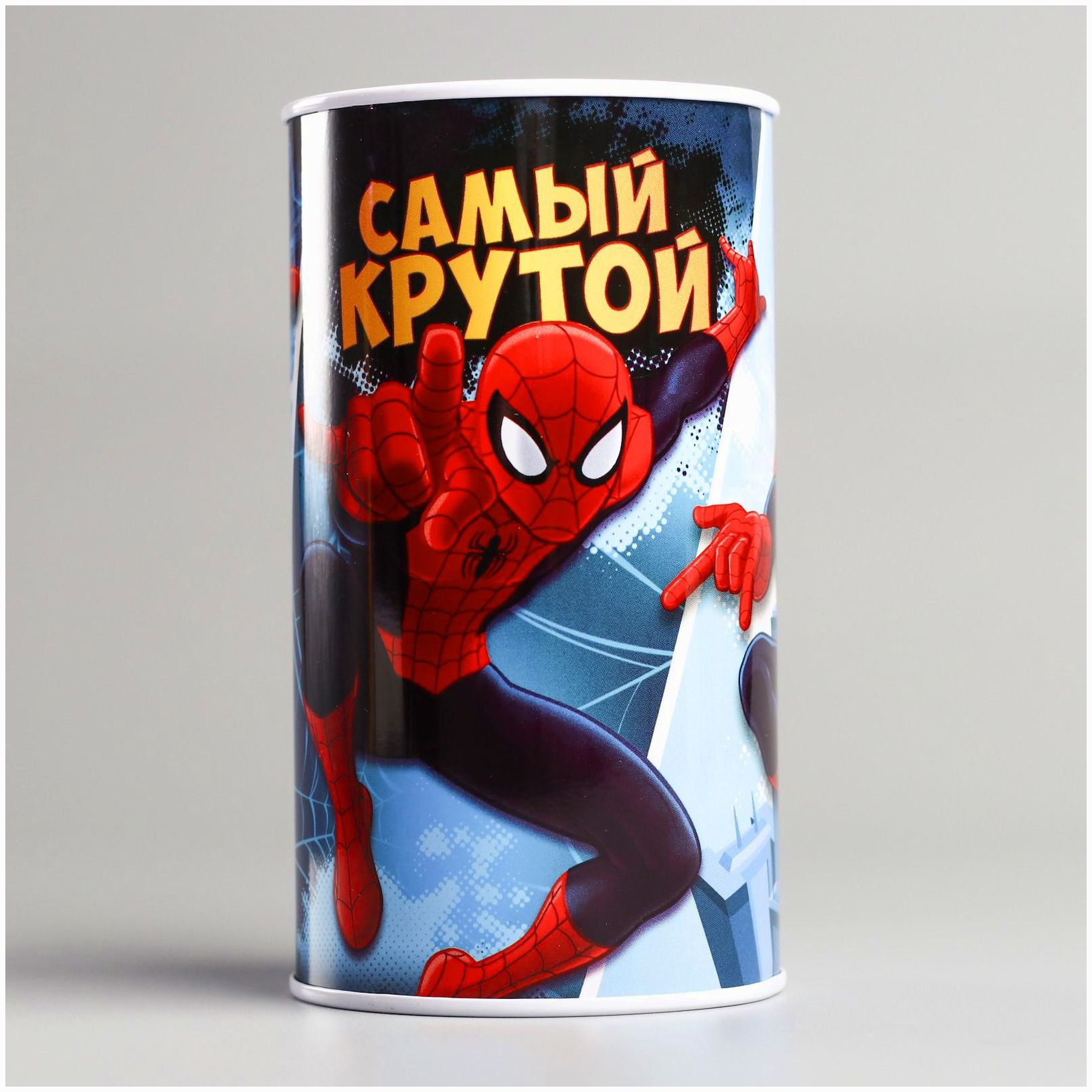 Копилка металлическая, 6,5 см х 6,5 см х 12 см 