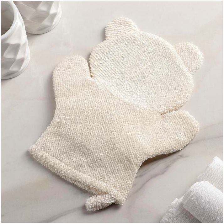 № 4442511 Мочалка-варежка детская для купания Доляна «Радость»