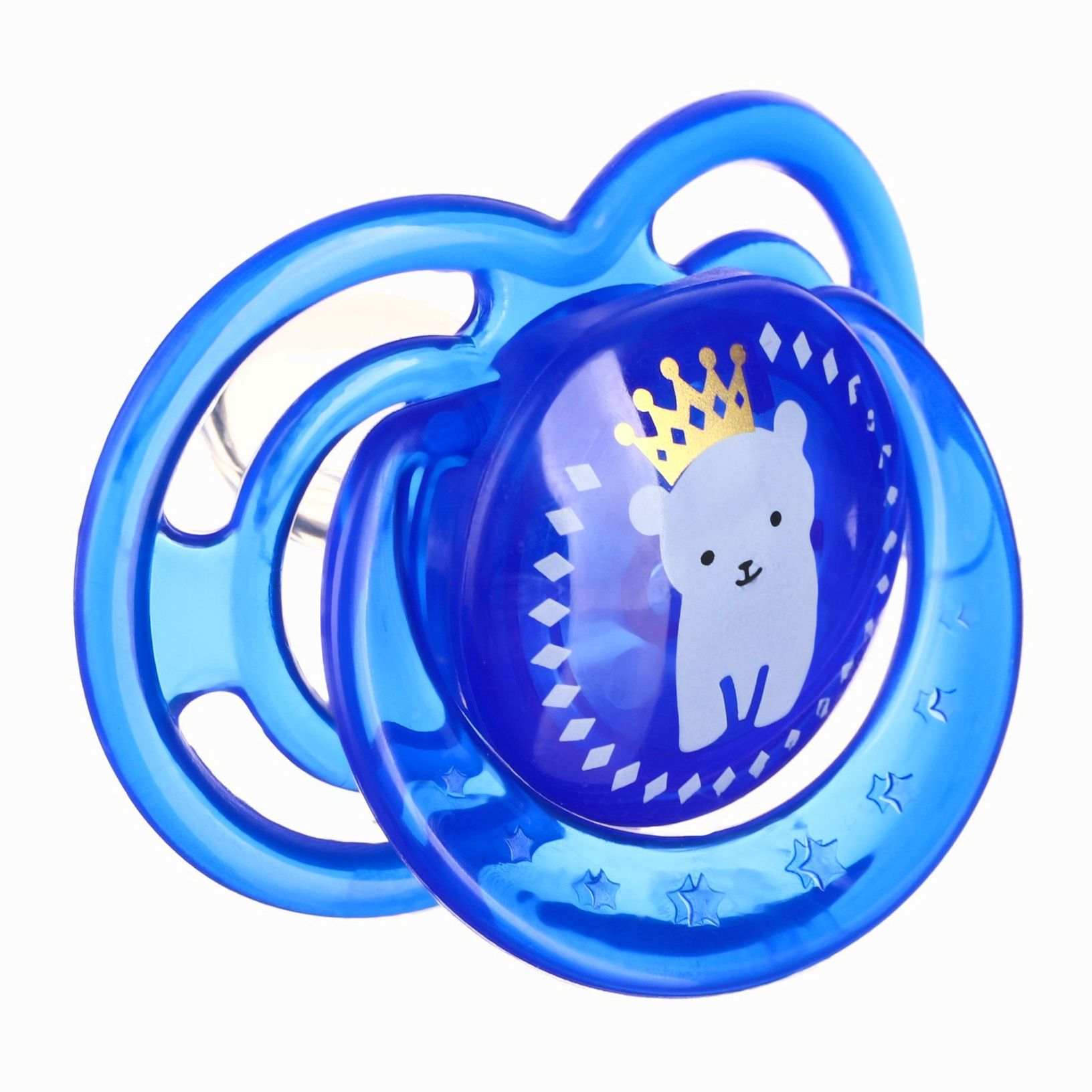 Картинка Соска- пустышка ортодотническая «Мишка» с колпачком, +6 мес., голубой (№9844206) от магазина Мир детей Товары для Новорожденных