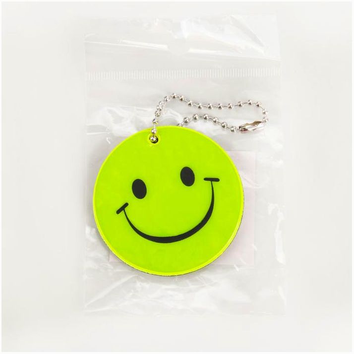 Картинка Светоотражающий элемент «Смайлик», двусторонний, d = 5,3 см, цвет жёлтый (№3566298) от магазина Мир детей Товары для Новорожденных