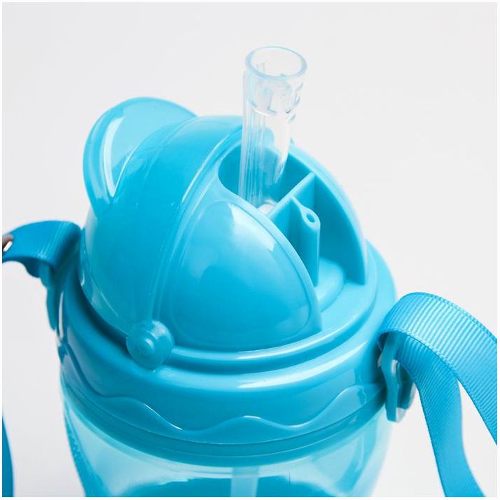 № 4591139 Поильник с силиконовой трубочкой, 280 мл., цвет голубой