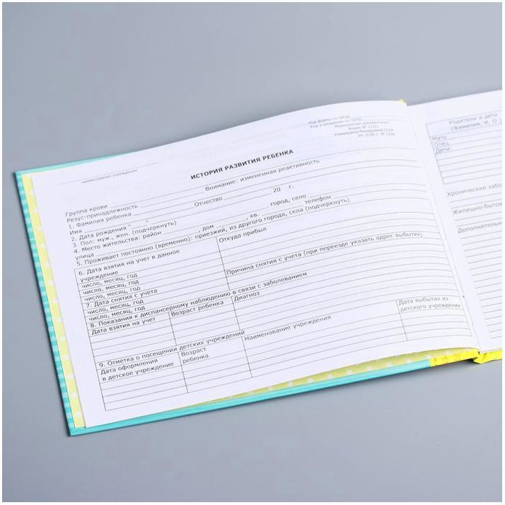 Картинка Медицинская карта «История развития ребёнка», Me To You, 40 листов (№4129259) от магазина Мир детей Товары для Новорожденных