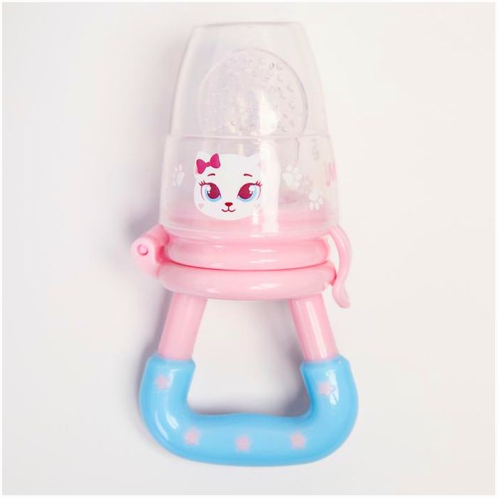 Ниблер «Самая милая», с силиконовой сеточкой, цвет розовый/голубой артикул анонс 2357266