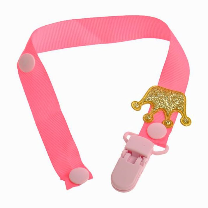 Держатель для соски - пустышки , ниблера «Принцесса» на ленте артикул анонс 2792849