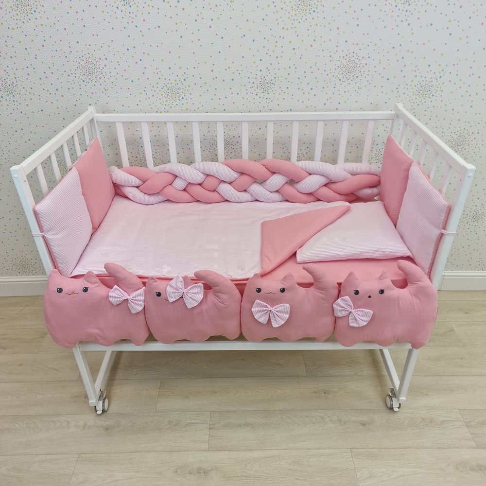 КПБ 14 пр (борт + пододеяльник + одеяло + наволочка + подушка + простынь (бязь) артикул анонс 1177-0-1бб_05