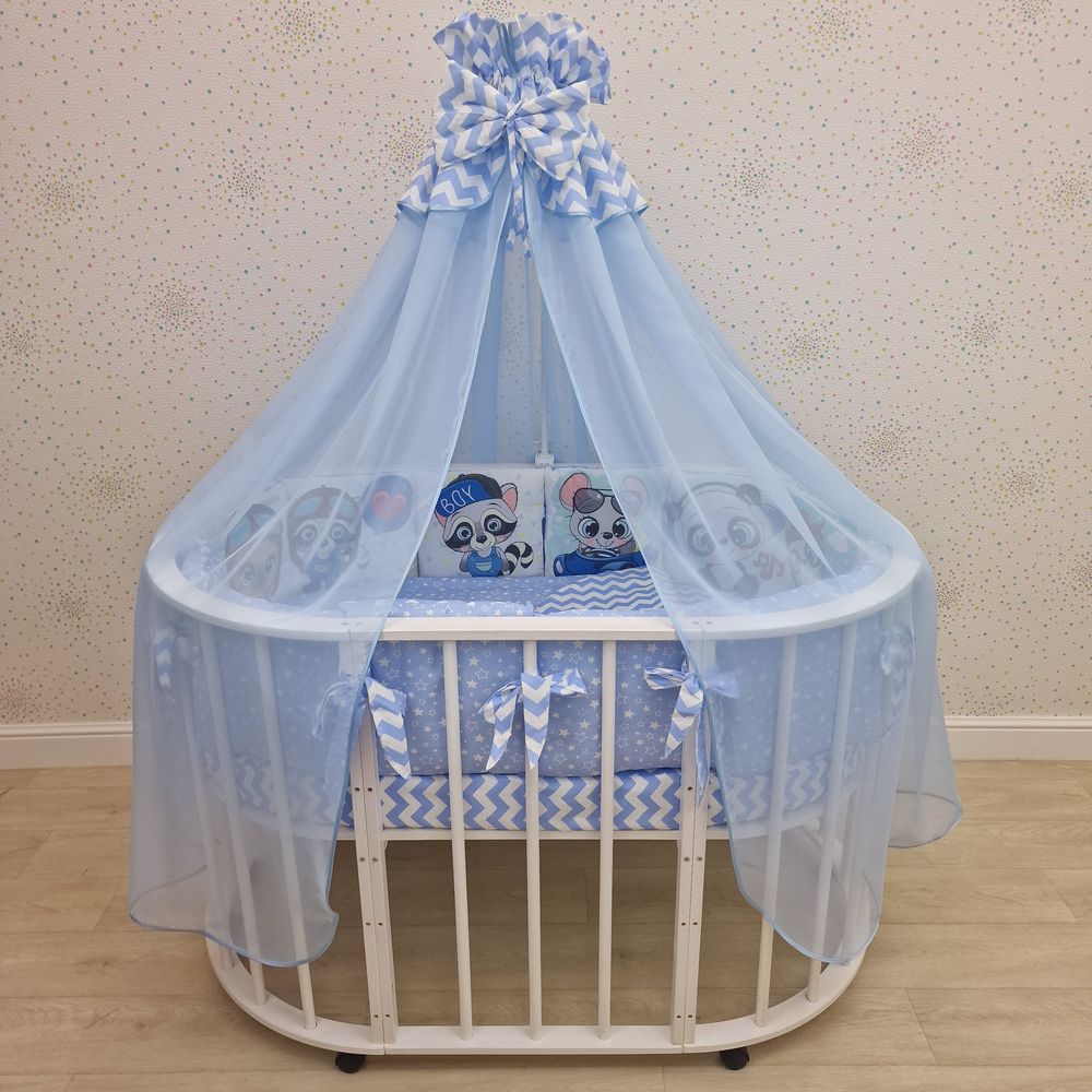 КПБ 20 пр (балдахин + борт + пододеяльник + 2 одеяла + наволочка + подушка + 2 простыни (бязь) 12кв артикул анонс 1152-О-1_03