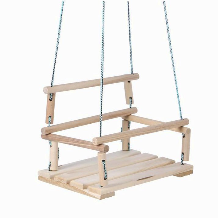 Подвесное кресло деревянное, сиденье 30?40см артикул анонс 1456391