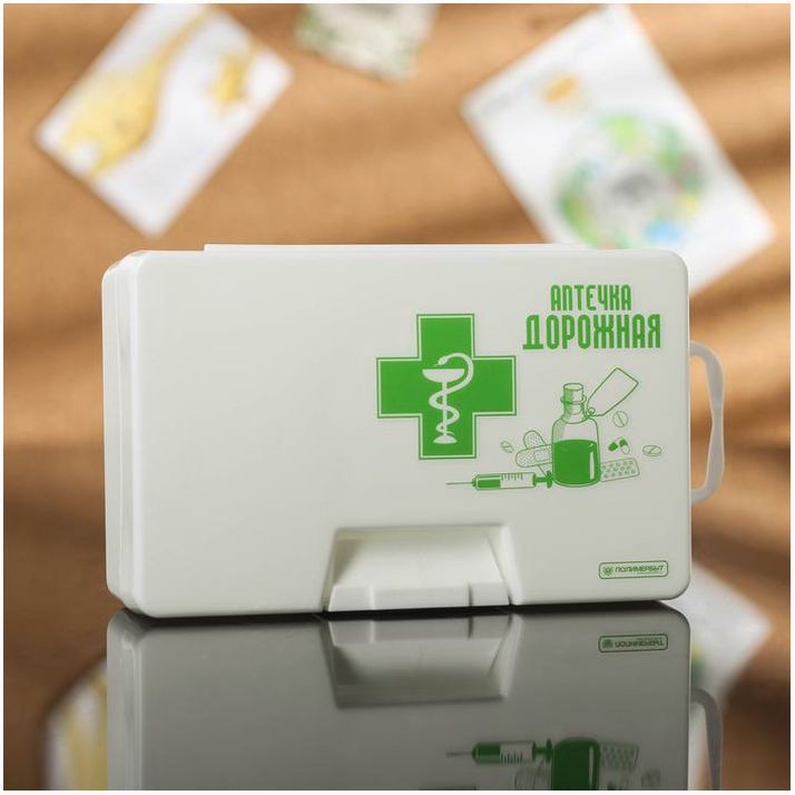 Аптечка дорожная 400 мл, цвет МИКС артикул анонс 1865954