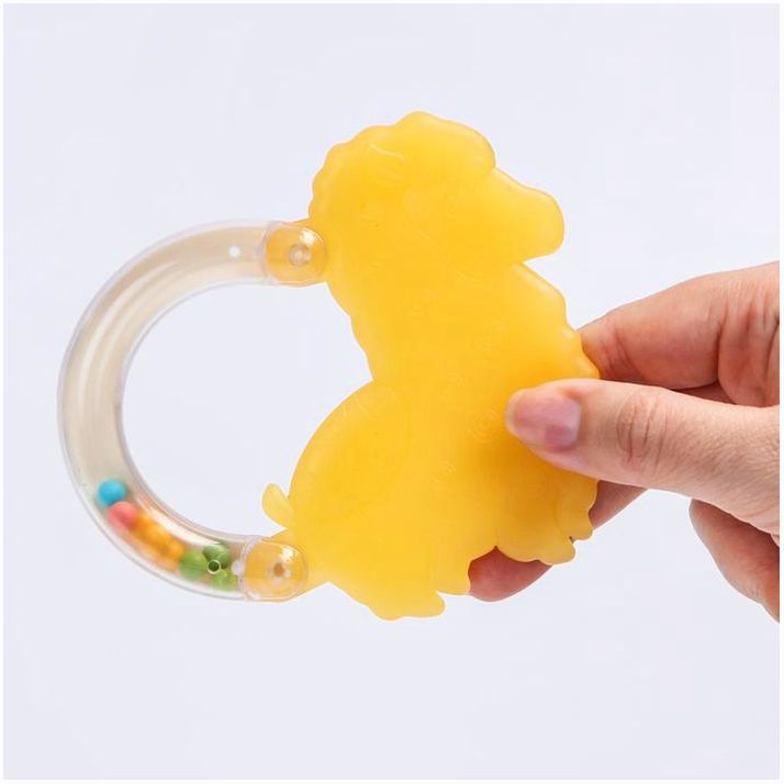 № 4601152 Прорезыватель с погремушкой «Лама», цвет МИКС