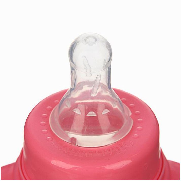 Картинка Бутылочка «Принцесса», классическое горло, приталенная, с ручками, 250 мл., от 0 мес., цвет розовый (№2969812) от магазина Мир детей Товары для Новорожденных