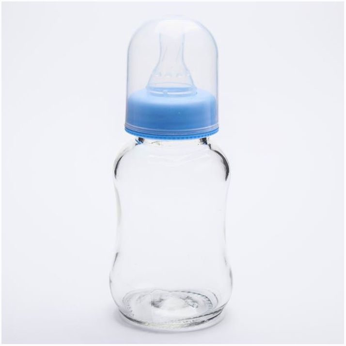 Бутылочка для кормления, классическое горло, стекло, медленный поток, от 0 мес., 150 мл., цвет МИКС артикул анонс 4477645