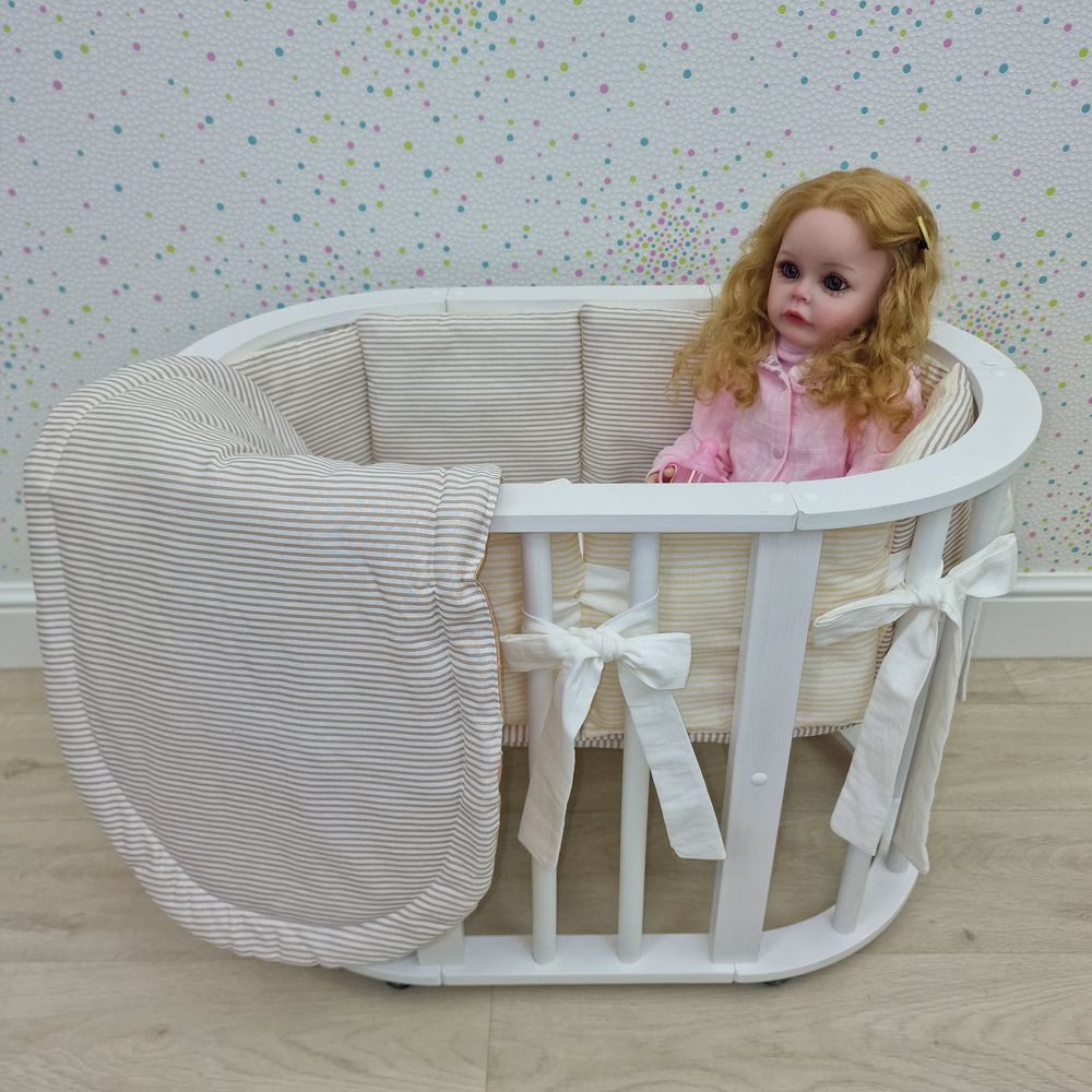 Пеленка для новорожденного с кружевами (бязь) артикул анонс КуклКПБ3_48