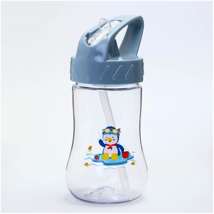 Поильник с трубочкой, 300 мл., цвета МИКС артикул анонс 4477748