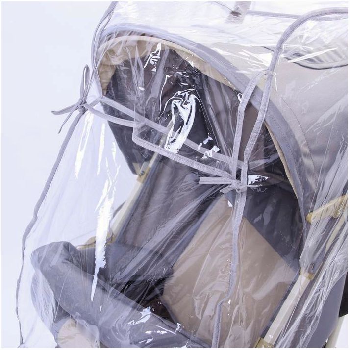 Картинка Универсальный дождевик для детской коляски, с окном, ПВХ, окантовка МИКС (№4940758) от магазина Мир детей Товары для Новорожденных