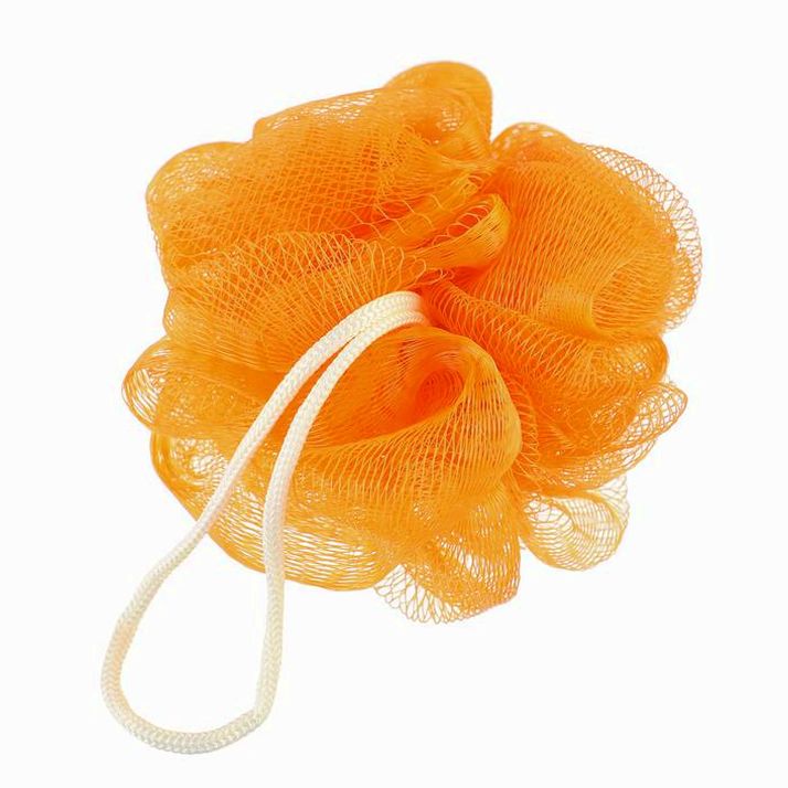 № 7101796 Мочалка детская для купания с петелькой «Львенок»