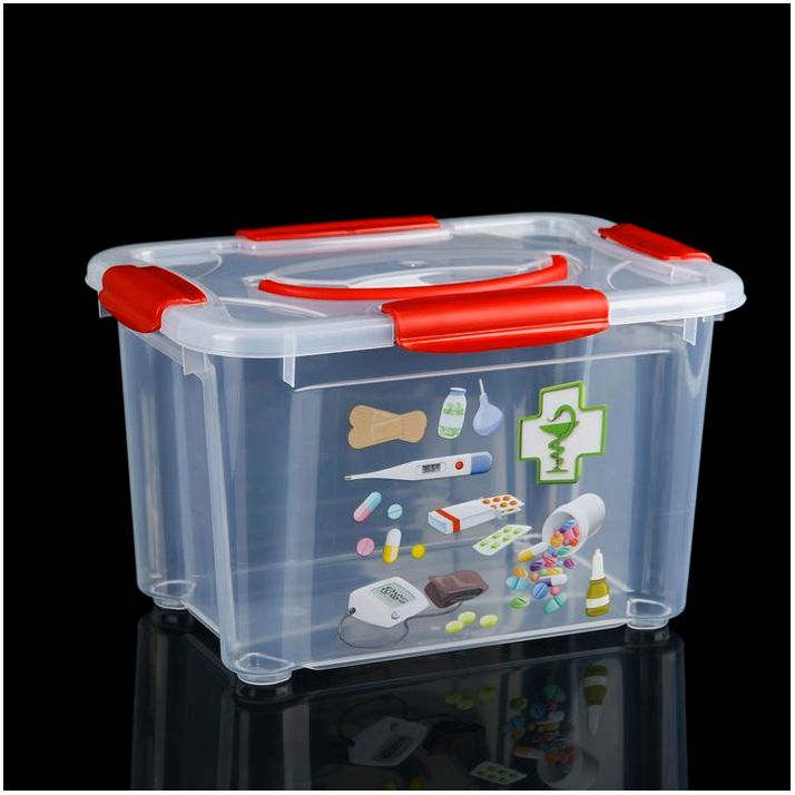 Короб для хранения econova «Аптечка», 5,5 л, рисунок МИКС артикул анонс 3300646
