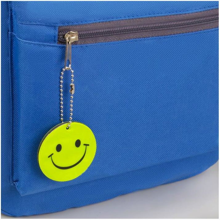 Картинка Светоотражающий элемент «Смайлик», двусторонний, d = 5,3 см, цвет жёлтый (№3566298) от магазина Мир детей Товары для Новорожденных