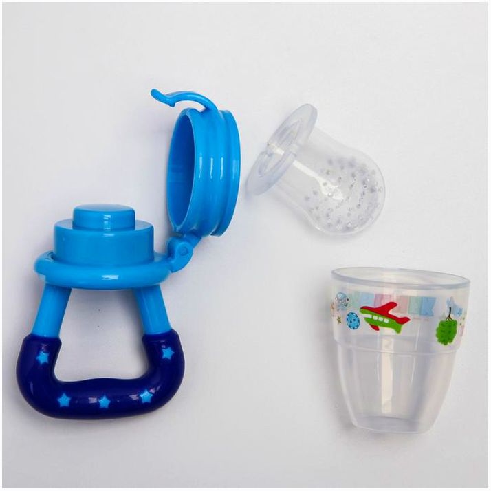 Картинка Ниблер «Сыночек» с силиконовой сеточкой, цвет синий (№1594085) от магазина Мир детей Товары для Новорожденных