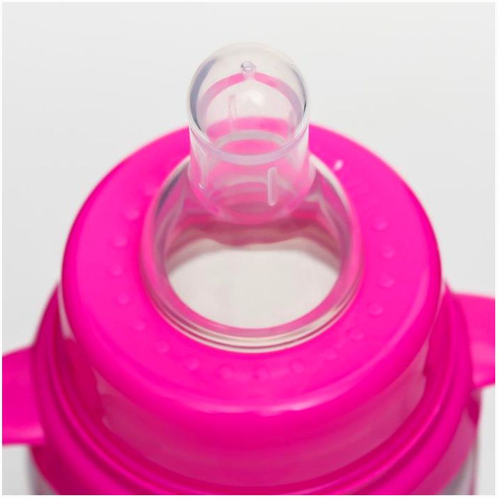 Картинка Бутылочка для кормления «Пончики», классическое горло, 250 мл., от 0 мес., цилиндр, с ручками (№5399881) от магазина Мир детей Товары для Новорожденных