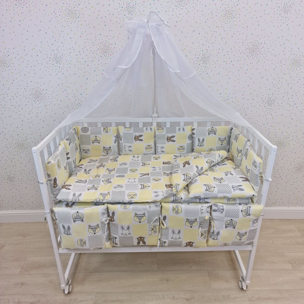 КПБ 18 пр (балдахин + борт + пододеяльник + одеяло + наволочка + подушка + простынь (бязь) 12кв артикул анонс 1144-0-1_03