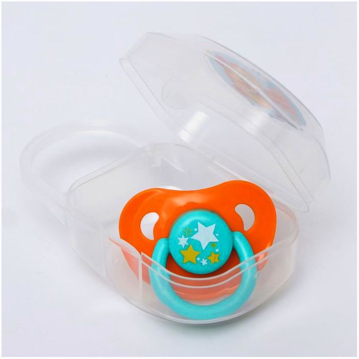 Картинка Контейнер для хранения и стерилизации детских сосок и пустышек «Тигрёнок», цвет МИКС (№4978177) от магазина Мир детей Товары для Новорожденных