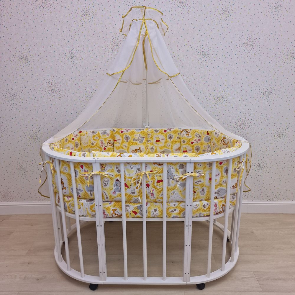 КПБ 18 пр (балдахин + борт + пододеяльник + одеяло + наволочка + подушка + простынь (бязь) 12кв артикул анонс 1144-0-1_07