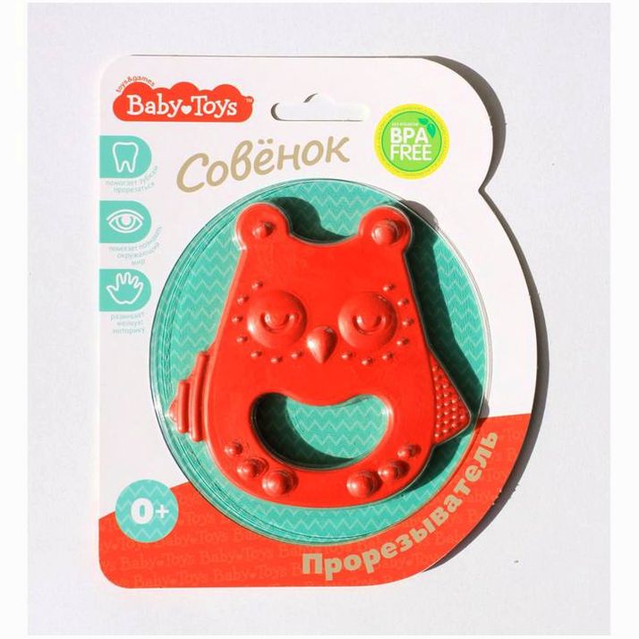 Картинка Прорезыватель «Совенок», цвет МИКС (№6948788) от магазина Мир детей Товары для Новорожденных