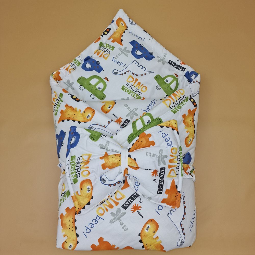 Комплект на выписку 2 пр: одеяло+бант-подушка (сатин) артикул анонс 1872с-1-2_м_03