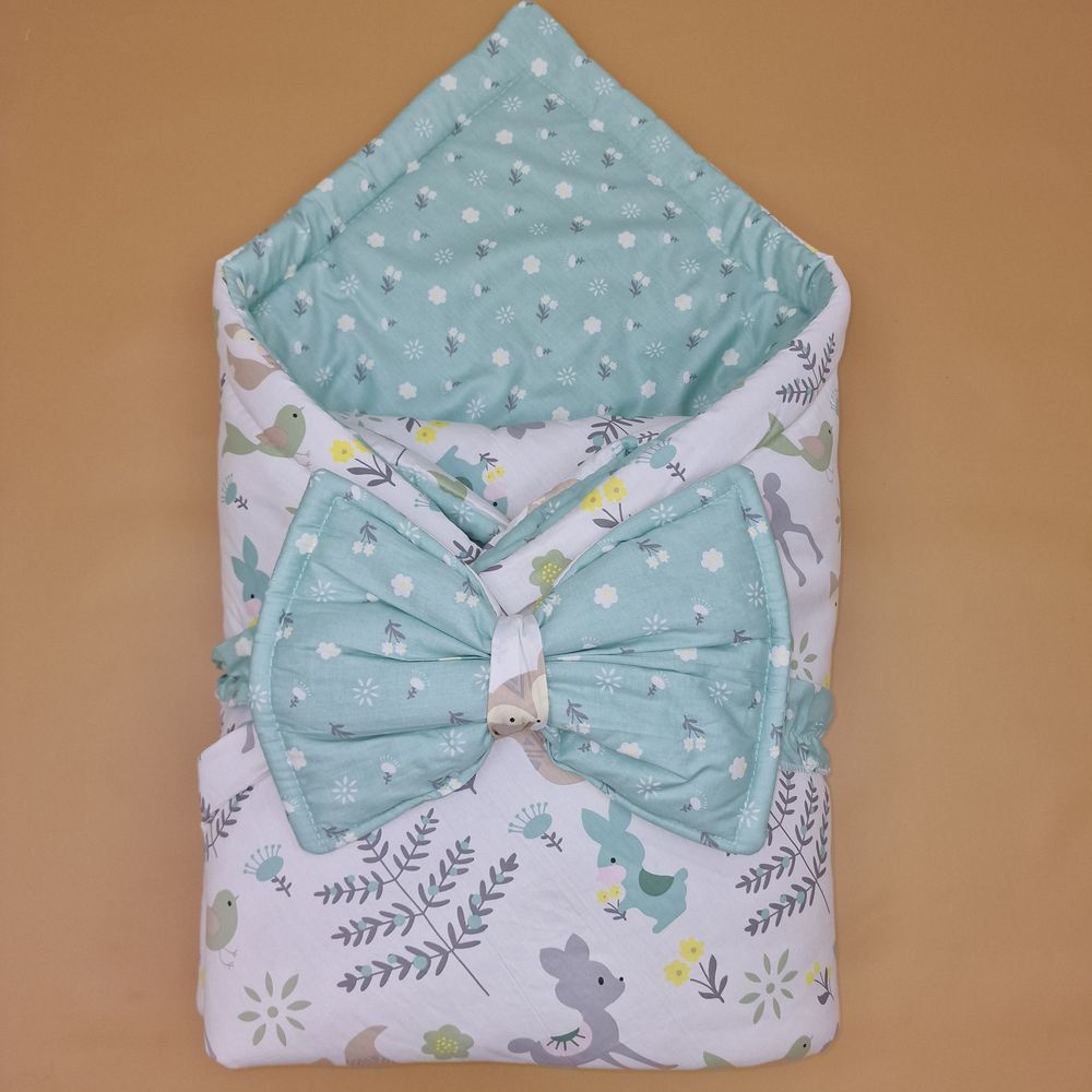 Комплект на выписку 2 пр: одеяло+бант-подушка (бязь) артикул анонс 1872б-0-1_м_36