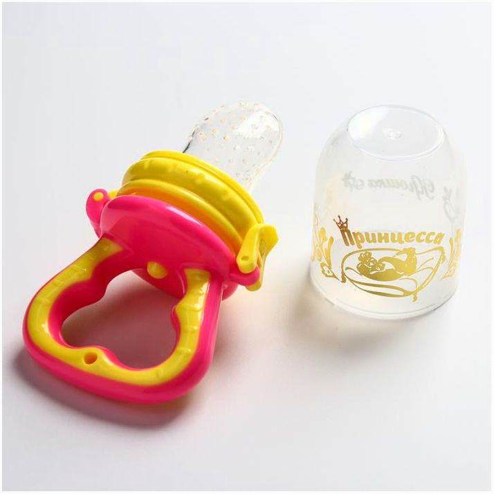 № 1275204 Ниблер с силиконовой сеточкой «Принцесса», цвет розовый