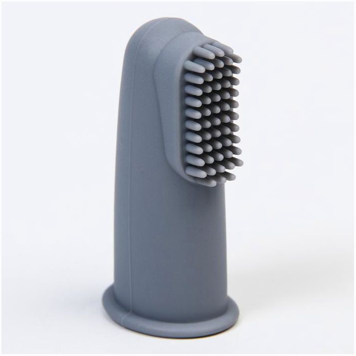 Детская зубная щетка, прорезыватель - массажер, силиконовая, на палец от 3 мес. артикул анонс 6913480