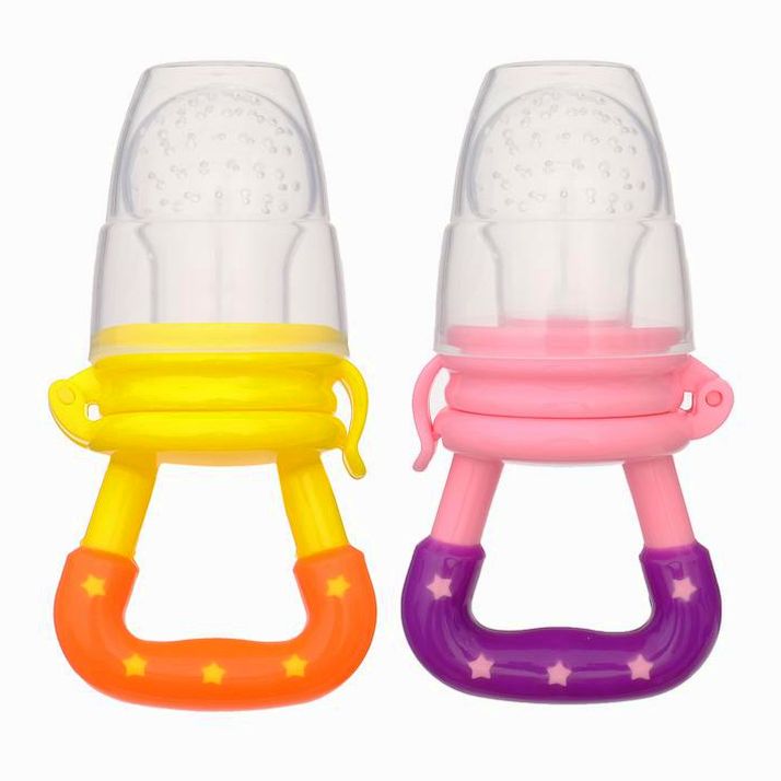 Ниблер для прикорма, с силиконовой сеточкой, цвет желтый артикул анонс 1886910