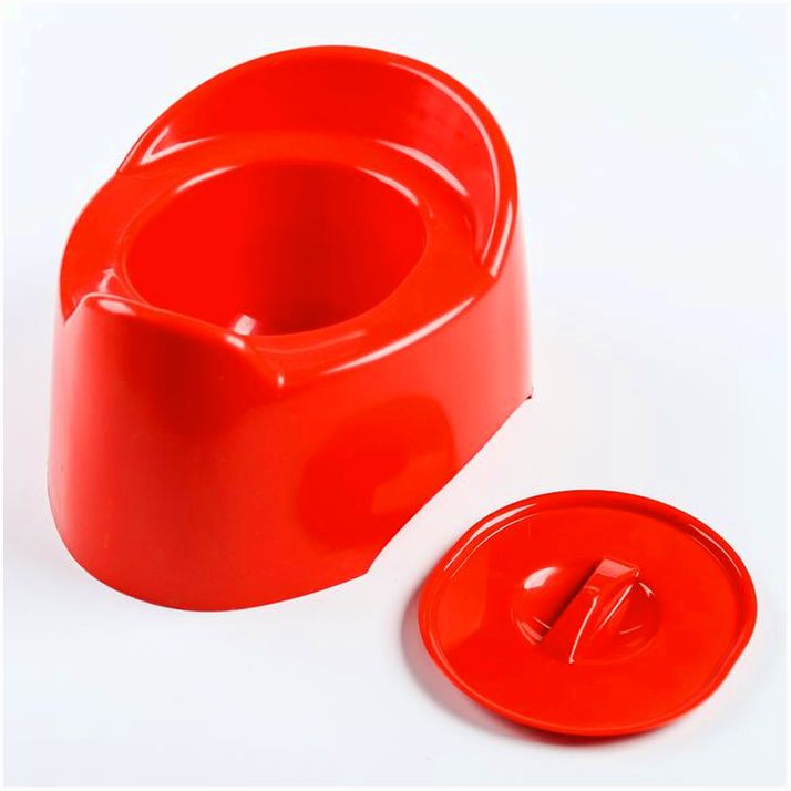 № 230090 Горшок детский с крышкой «Малышка», для девочки, цвет МИКС