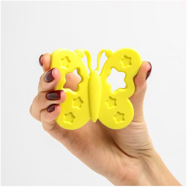 № 2593629 Прорезыватель силиконовый «Бабочка», цвет МИКС