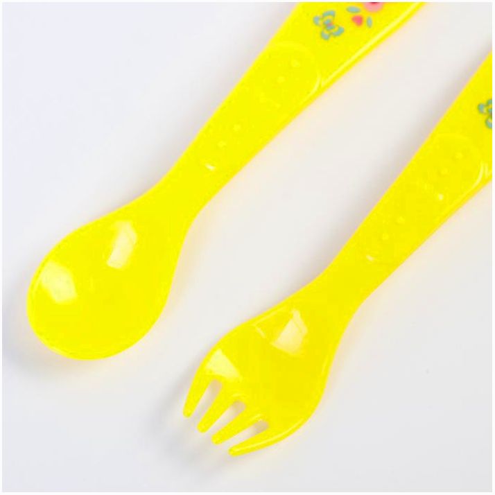 Картинка Набор для кормления: ложка и вилка «Для Малыша», от 5 мес., желтый МИКС (№4822604) от магазина Мир детей Товары для Новорожденных