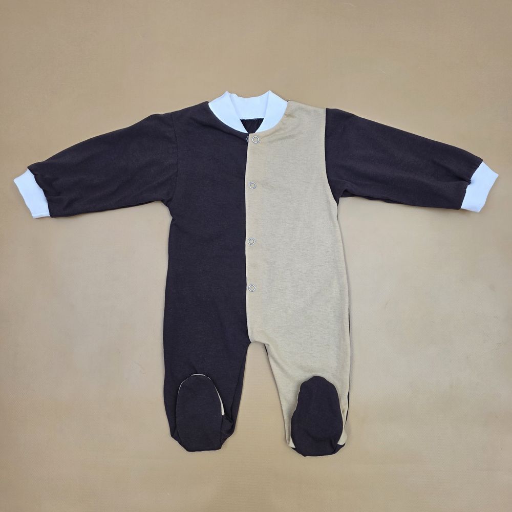 Комбинезон №8 (кулирка, кнопки спереди, открытые ручки, закрытые ножки) артикул анонс 0377-62МД