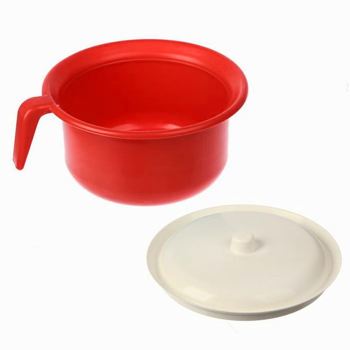 Картинка Горшок детский с крышкой, цвет красный, 1900 мл (№4026632) от магазина Мир детей Товары для Новорожденных