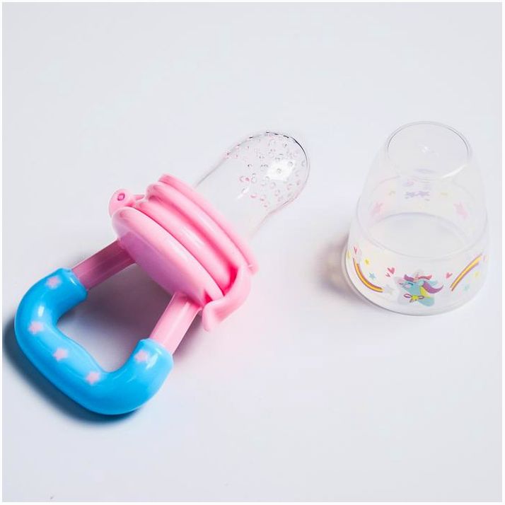 № 2357267 Ниблер «Пони», с силиконовой сеточкой, цвет розовый/голубой