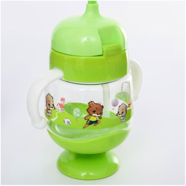 Картинка Поильник детский с силиконовой трубочкой, 250 мл., с ручками, цвет МИКС (№4780667) от магазина Мир детей Товары для Новорожденных