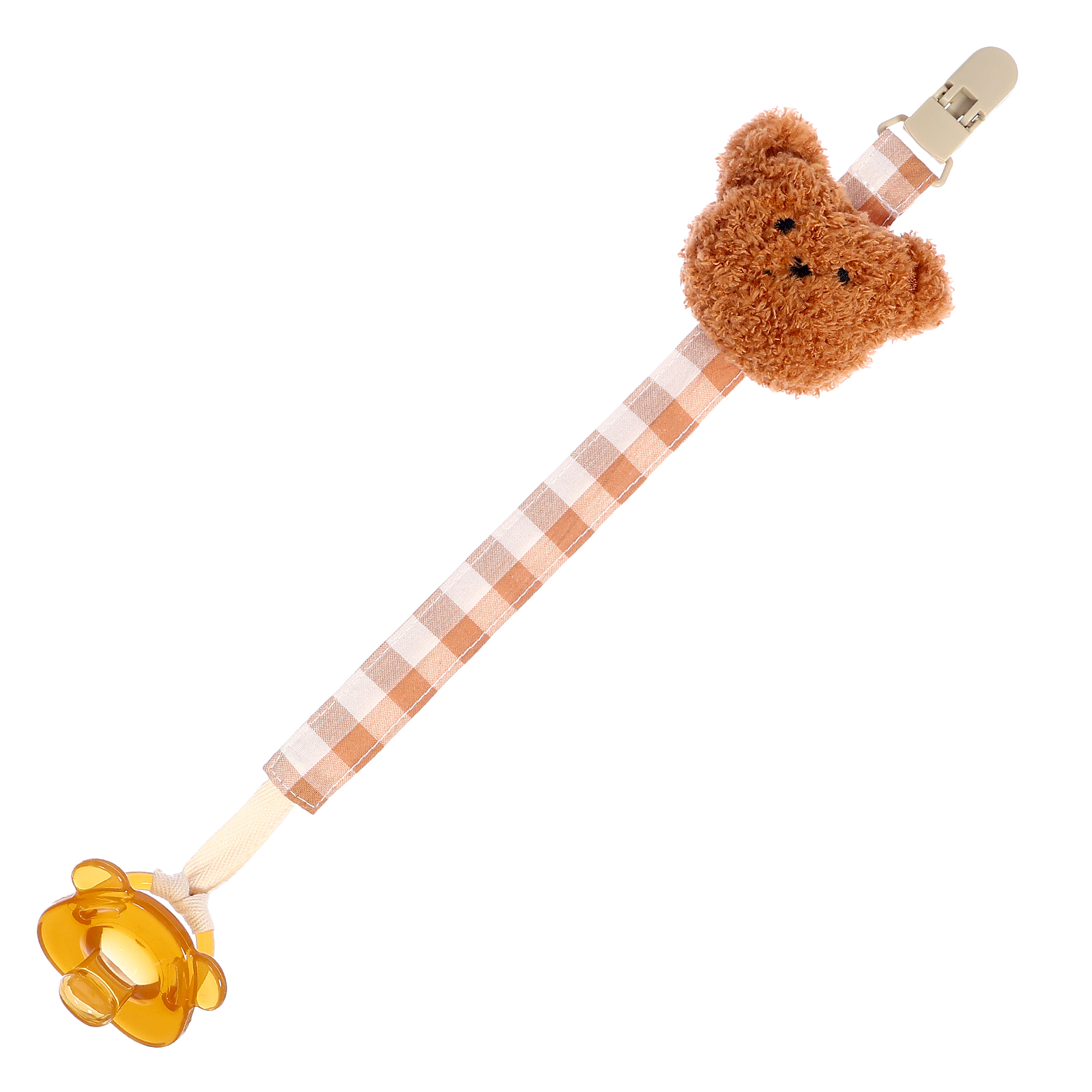 Картинка серия с мишками, набор пустышка с держателем в контейнере, коричневый SL-07267 (№10645466) от магазина Мир детей Товары для Новорожденных